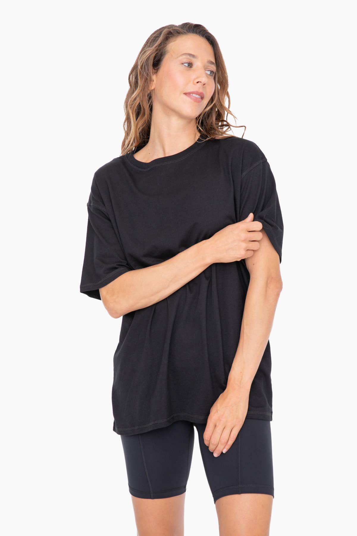 Organic cotton relaxed fit tee in black– The Daylight Tee – Mariley Boutique