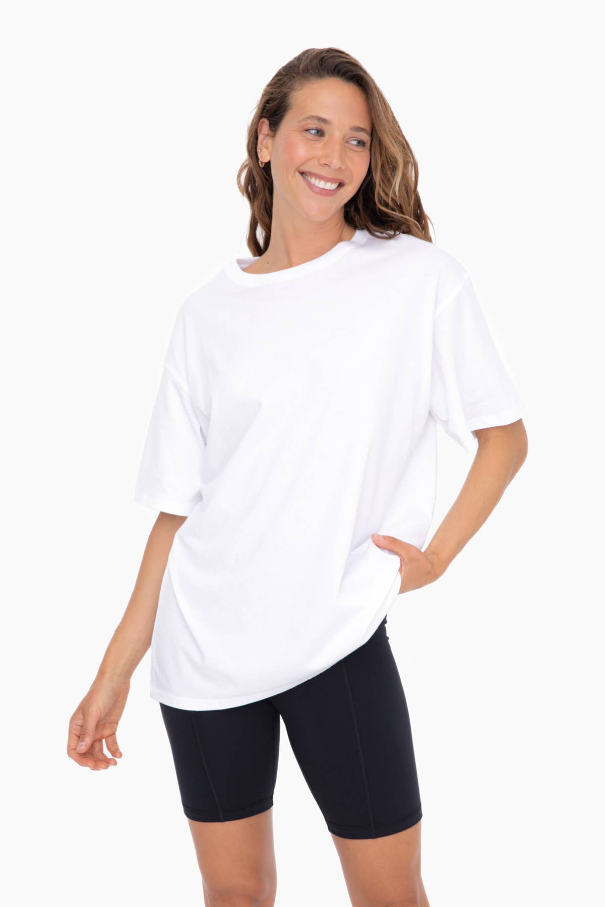 Organic cotton relaxed fit tee in white – The Daylight Tee – Mariley Boutique