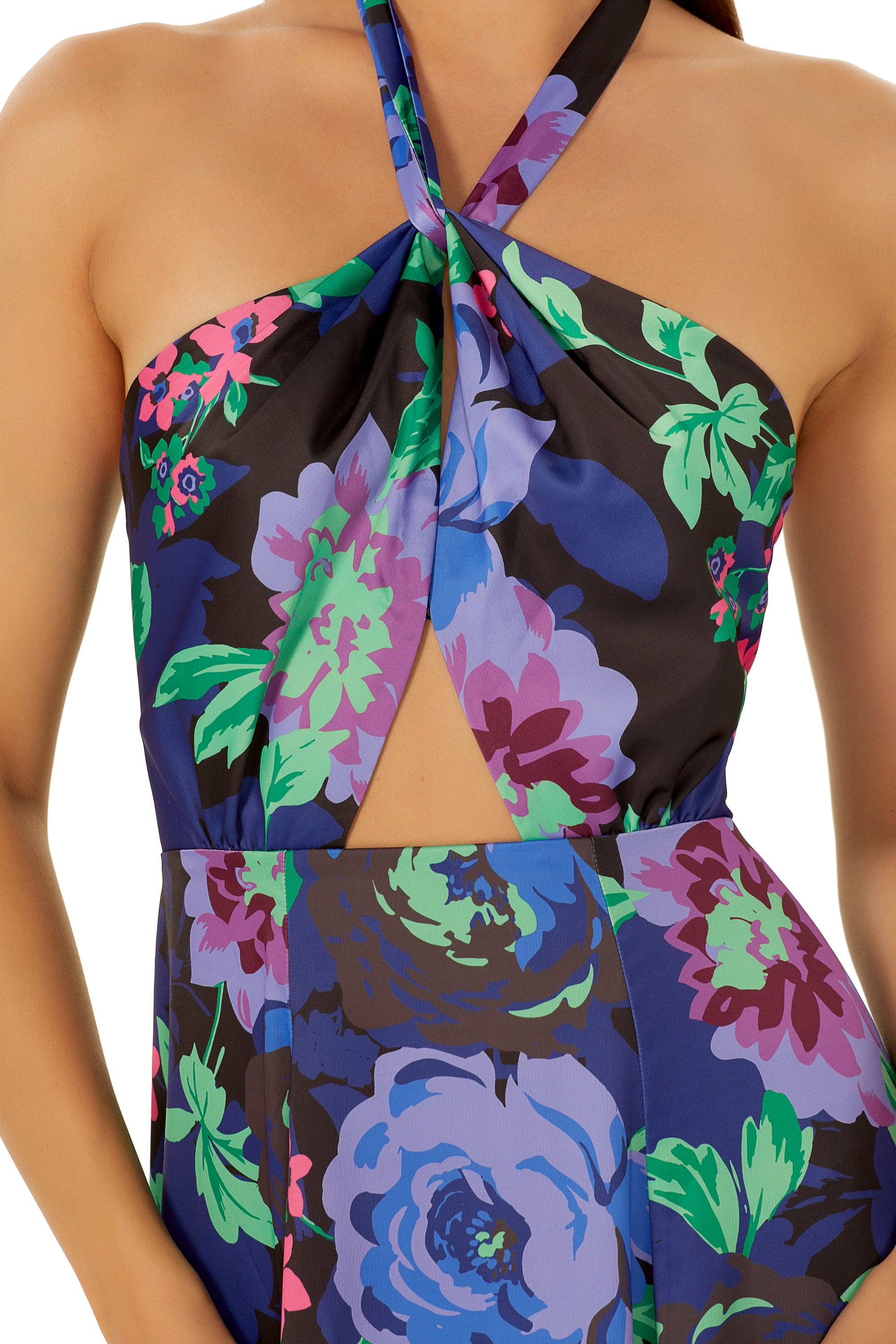 Moonlight Bloom Maxi Dress – floral midnight print long dress – Mariley Boutique