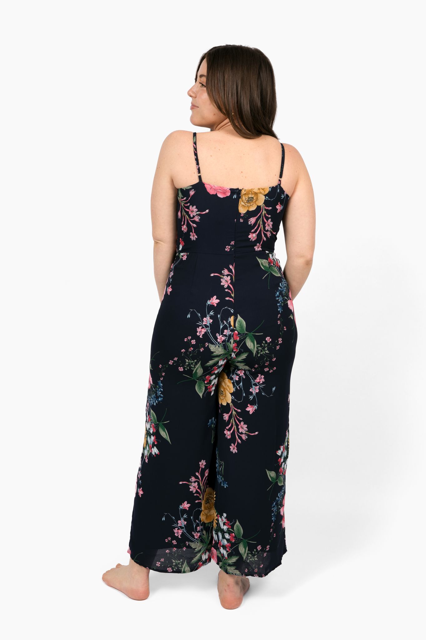 Front Cut Out Wide Leg Jumpsuit