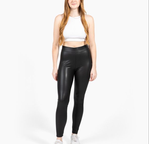 Shiny Leather Legging Pants